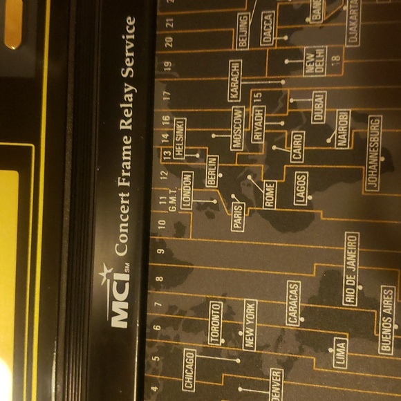VTG World Time Touch Alarm Clock.  MCI Concert Frame Relay Service - Picture 3 of 5